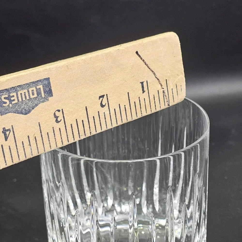 Reed & Barton Soho Crystal Double Old Fashioned Glasses Set of 3 Slovenia 4in